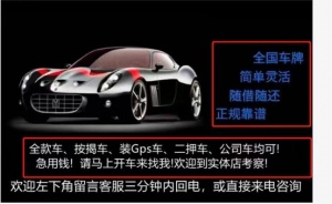 信阳汽车-车辆-  下款快额度高